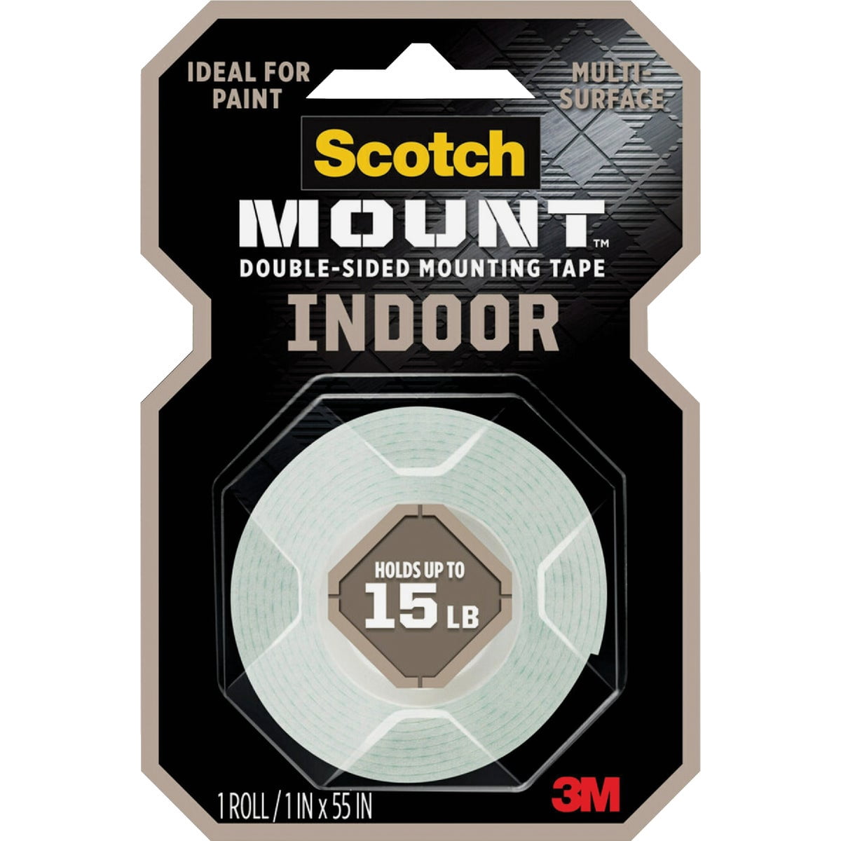 Scotch 214/DC Double Coated Indoor Mounting Tape, White