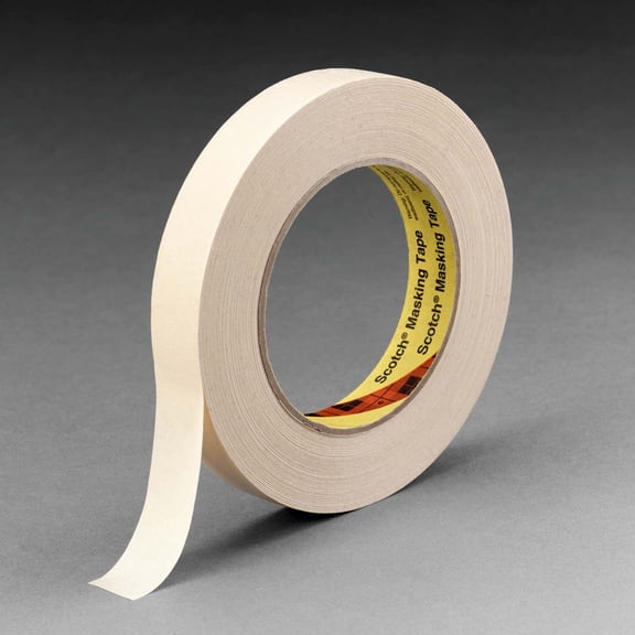 Scotch 232 High Performance Masking Tape, 3 Inch Core, 1 Inch X 60 Yards, Tan