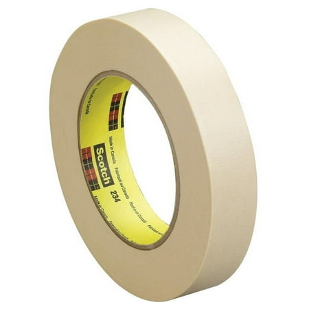 Scotch 234 General Purpose Masking Tape, 0.50 Inch X 60 Yards, Tan