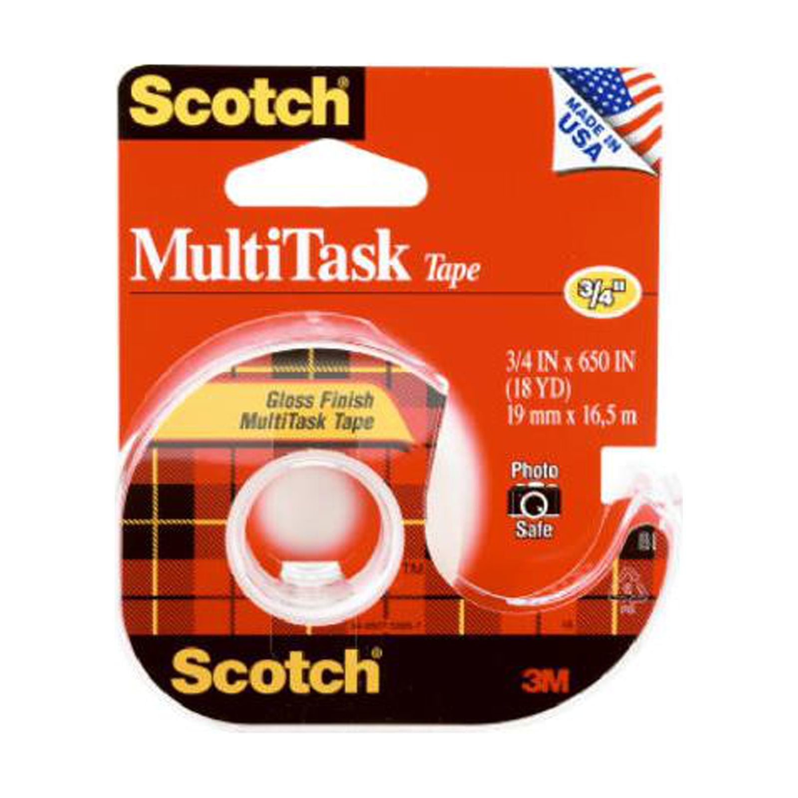 Scotch Gift Wrap Tape, Invisible, 0.75 in. x 300 in., 3 Dispensers/Pack