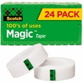 thumbnail image 1 of Scotch Magic Tape, Standard Width, Numerous Applications, Invisible, Engineered for Office and Home Use, Great for Gift Wrapping, 3/4 x 1000 Inches, Boxed, 24 Rolls (810K24), 1 of 4