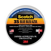 3M 10836-DL-10 3 in. Core 0.75 in. x 66 ft. 35 Vinyl Electrical Color Coding Tape - Blue