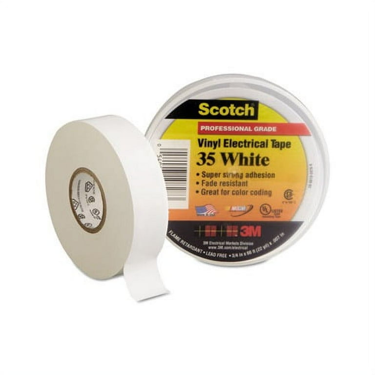 Scotch 35 Vinyl Electrical Color Coding Tape, 3 Scotch 35 Vinyl Electrical Color Coding Tape, 3