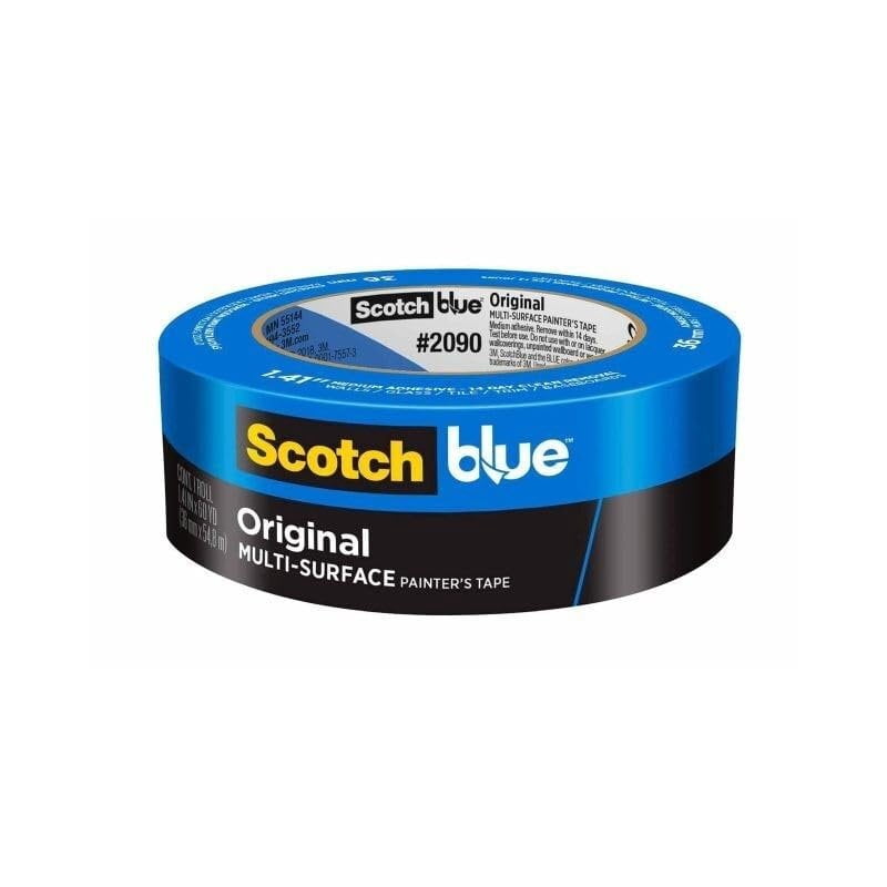 Scotch Painter's Tape Blue 2090 - Safe-Release, 27 lbs Strength - 6 Rolls, 1.5 in x 60 yds