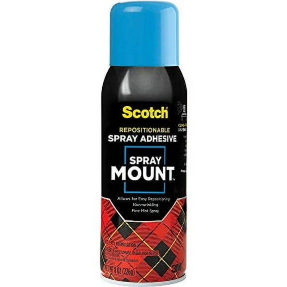 Scotch 6065 Spray Mount Adhesive, Repositionable,10.25 oz.