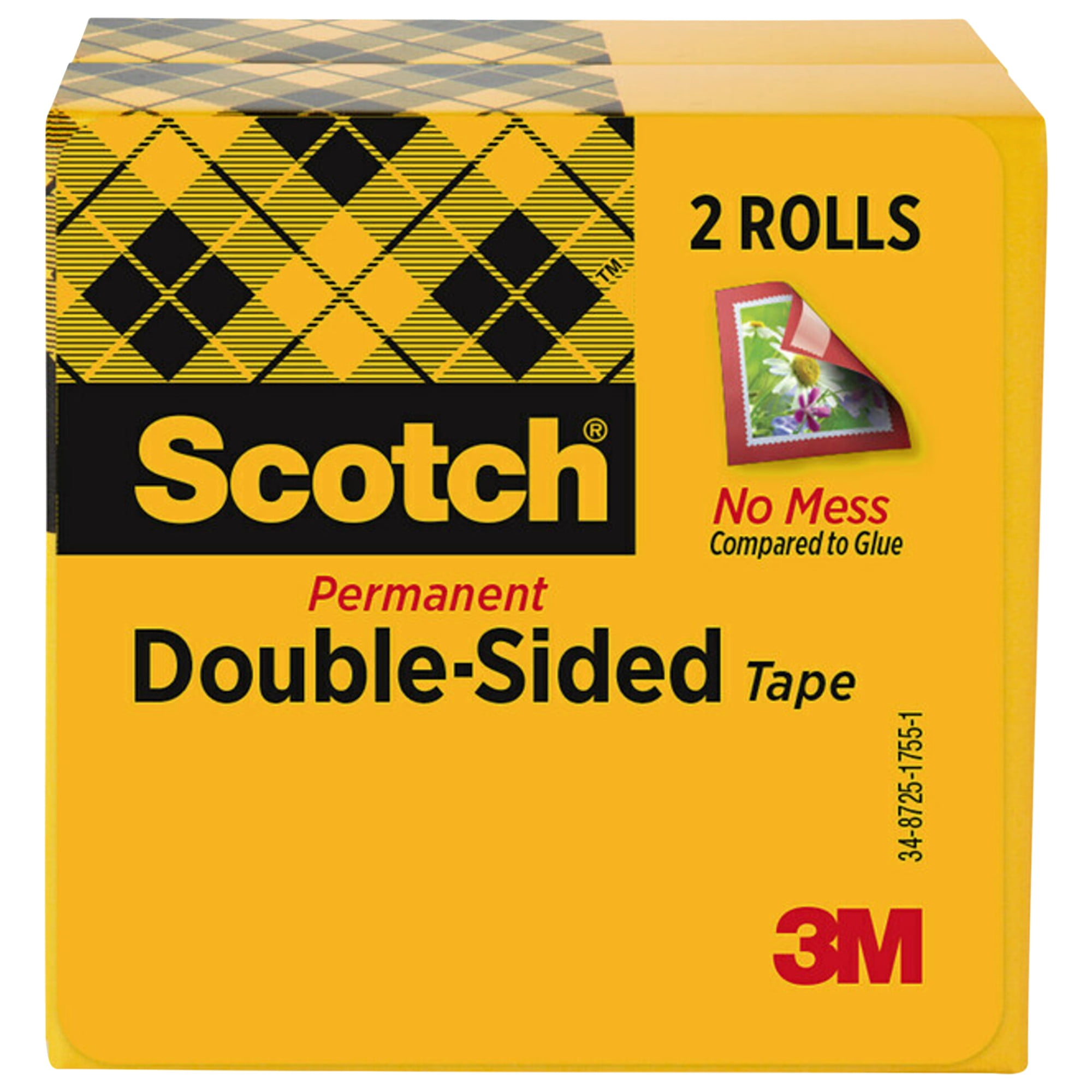 Scotch Double Sided Tape Refill, 1/2 x 900, Clear