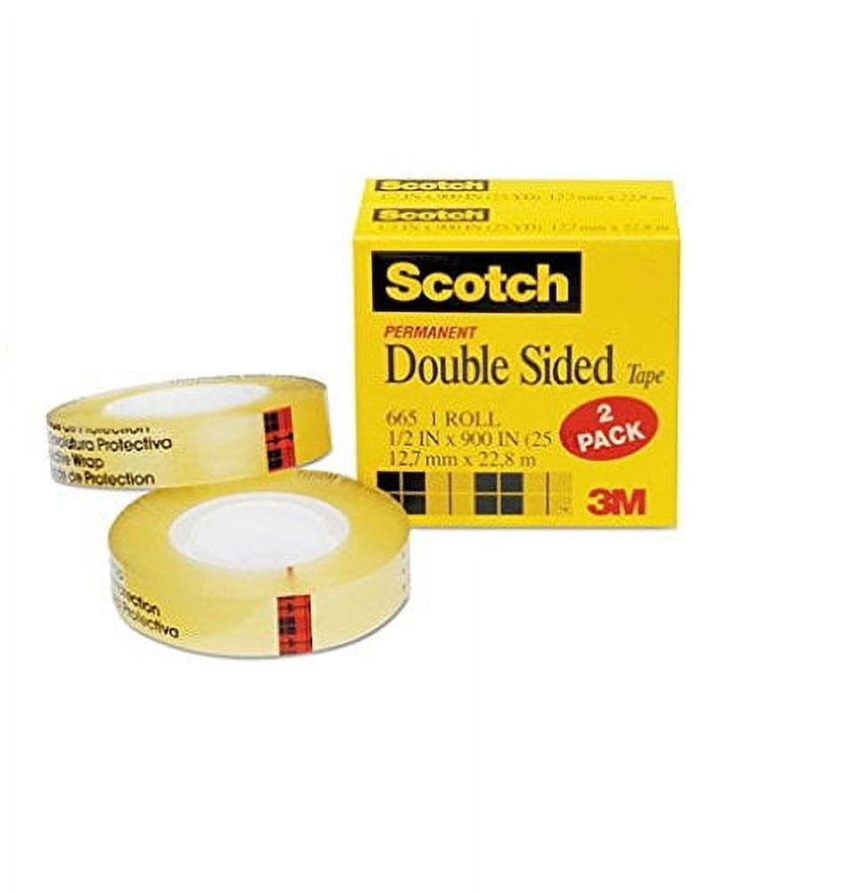 Scotch Permanent Double-Sided Tape 0.5-inch x 450-Inch