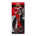 thumbnail image 1 of Scotch 8" Multipurpose Stainless Steel Scissors, 2 Pack, Red/Gray, 1 of 10