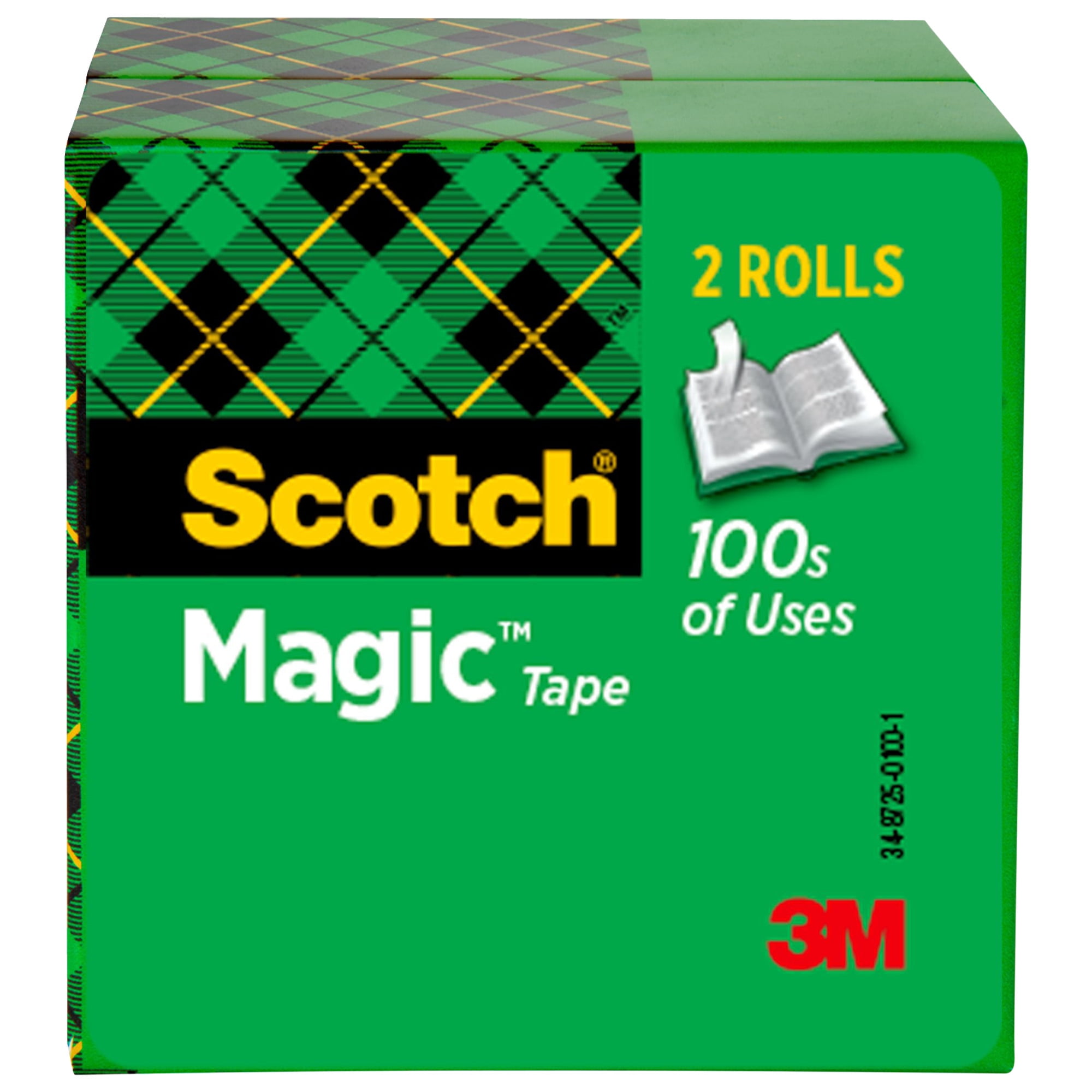 Scotch 810 Magic Tape in Dispenser, 0.75 x 300 Inches, Matte Clear, Pack of  3
