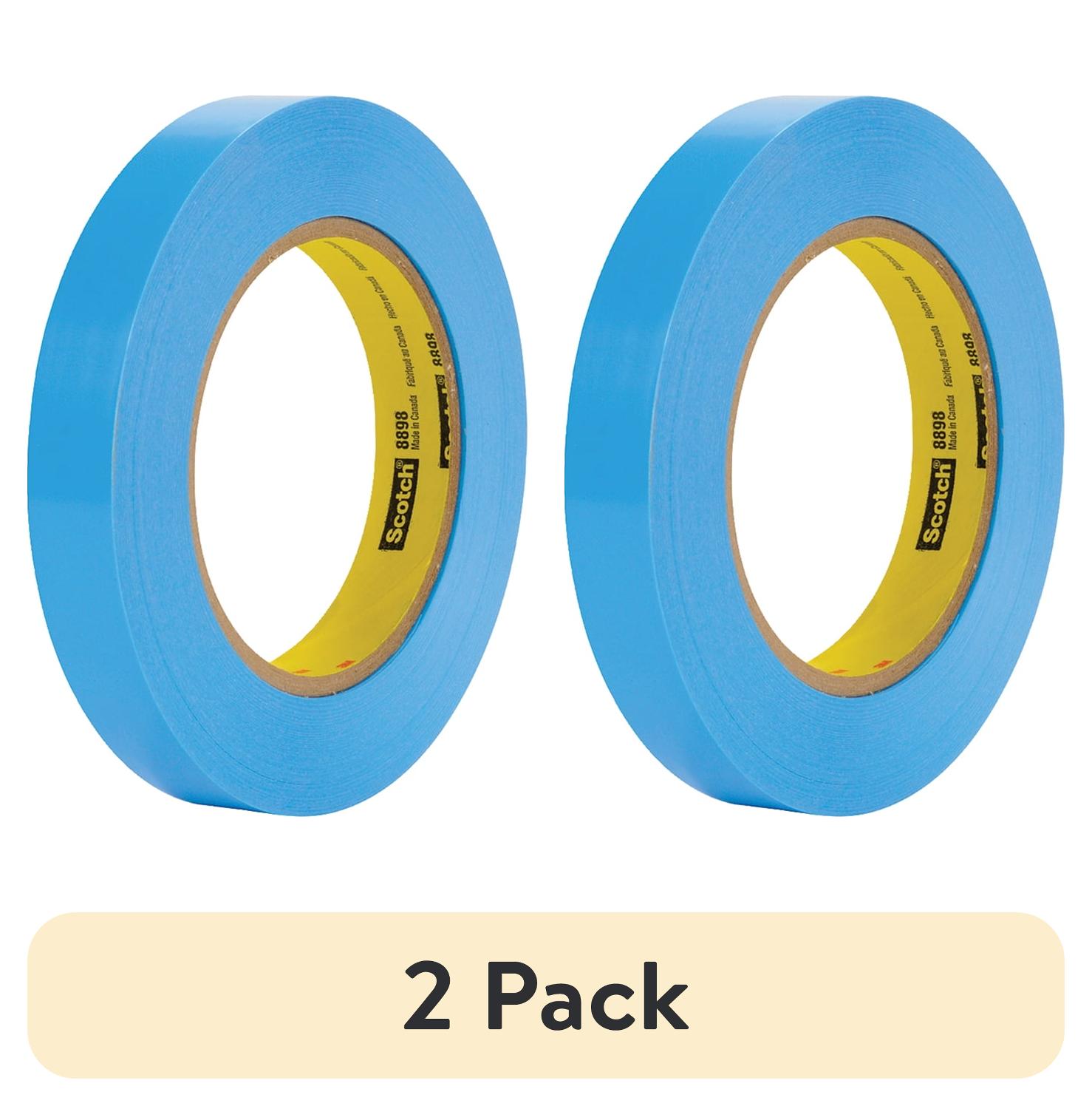 (2 pack) Scotch® 8898 Tensilized Poly Strapping Tape, Blue, 4.6 Mil, 48 ...