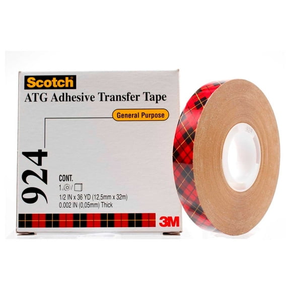 Scotch 924 Acrylic Adhesive transfer tape, 60 yd.12-Roll Inner
