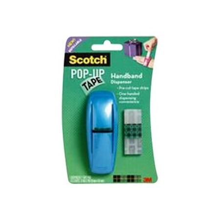Scotch Pop-Up 96-G - Dispenser with packaging tape (75 strips) - hand held - 0.75 in x 2 in
