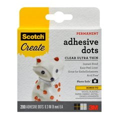 Scotch Adhesive Dots 010-200UT-CFT, Clear