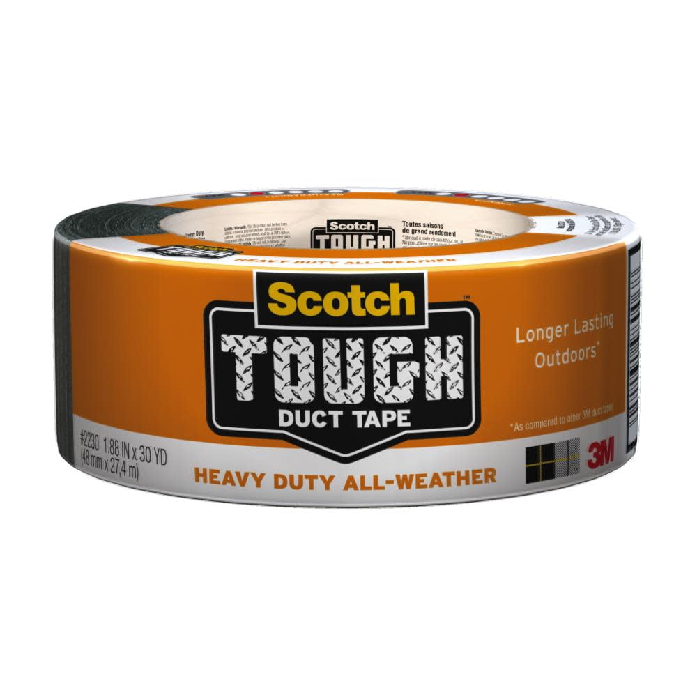 3M Super Tough Heavy Duty All Weather Gray Rubberized Duct Tape