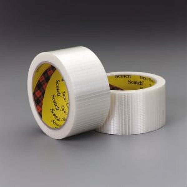 Scotch Bi-Directional Filament Tape 8959 Clear, 75 mm x 50 m, 12 rolls per case