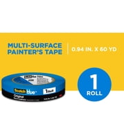 Scotch Blue Painter's Tape, 0.94 in. x 60 yd., 1 Pack, Original Multi-Surface, Paint Supplies