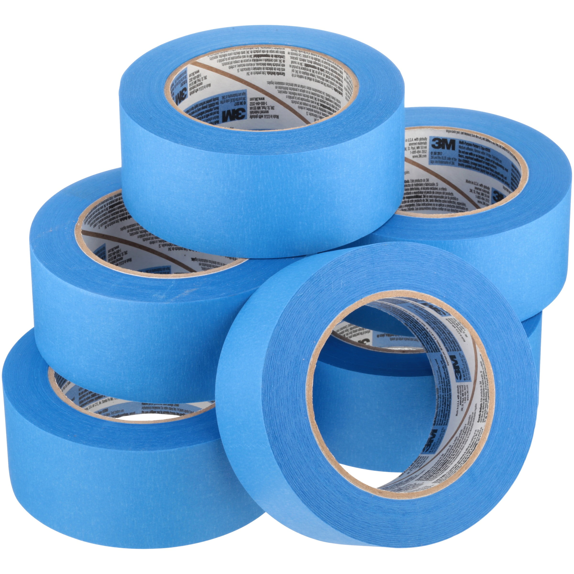 Wide Blue Painters Tape, 6 inch x 60 yds, Made in Comoros