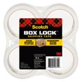 Scotch Box Lock Packing Tape, Clear, 1.88 in. x 54.6 yd, tape dispenser