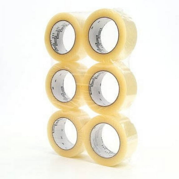 Scotch Box Sealing Tape 311 PK6 Clear, 48 mm x 100 m, Performance, Conveniently Packaged (Pack of 6)