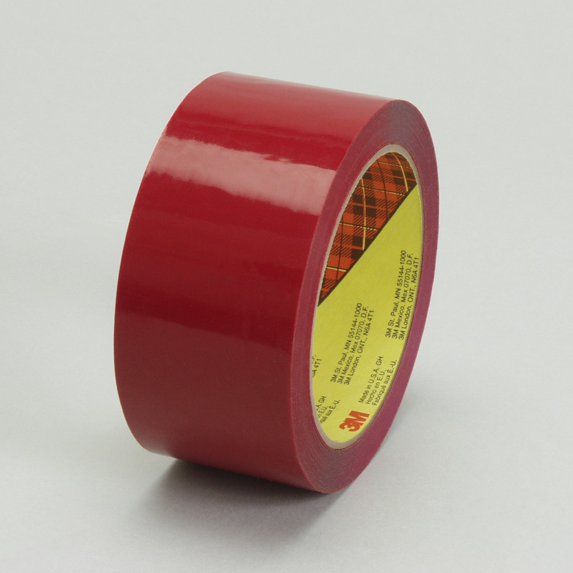 Scotch Box Sealing Tape 371, Red, 48 mm x 100 m, 36 per case