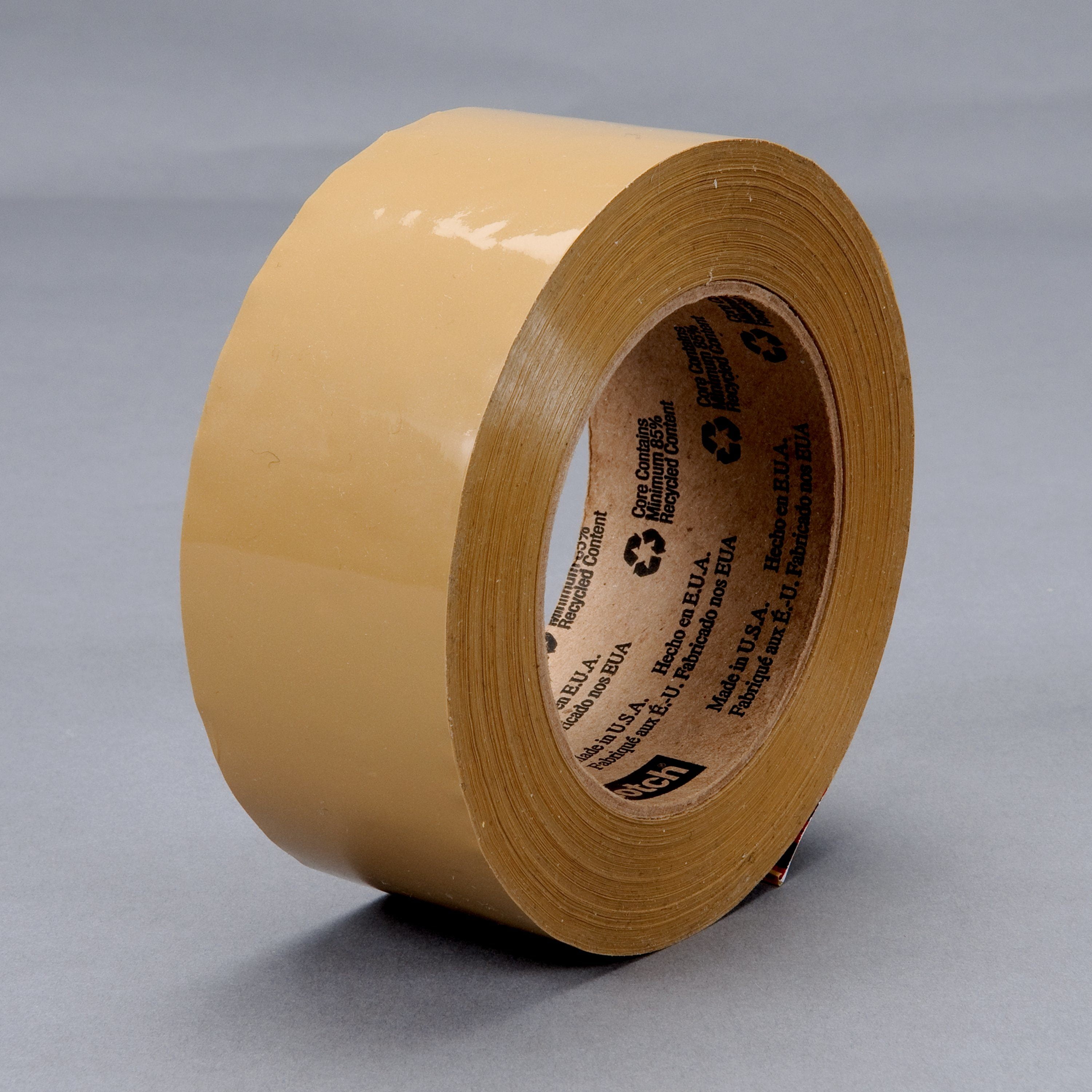 Scotch Box Sealing Tape 371 Tan, 72 mm x 100 m, 6 per box 4 boxes per case Bulk
