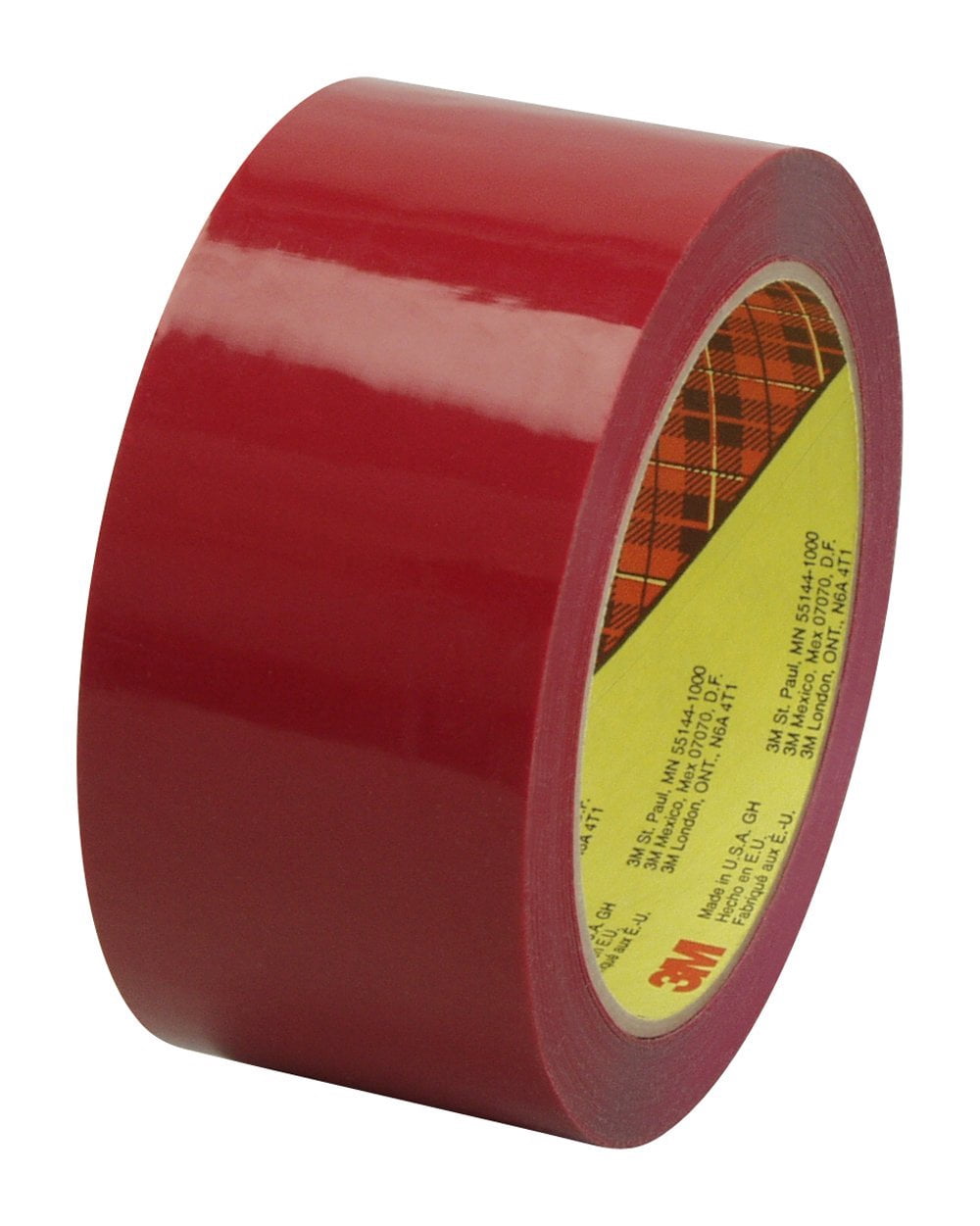 Scotch Box Sealing Tape 373, Red, 48 mm x 50 m
