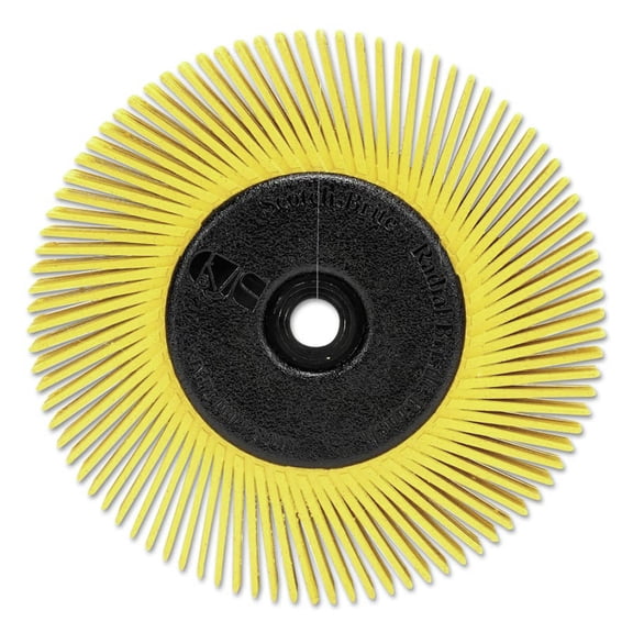 Scotch-Brite 10000 RPM 80 Grit 6 in. x 1/2 in. Radial Bristle Brush