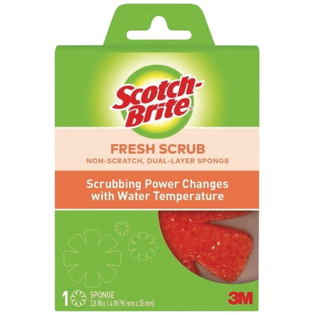 3M Scotch-Brite 2-In-1 Fresh Scrub Sponge 736-SP-1 - Scrub Sponge