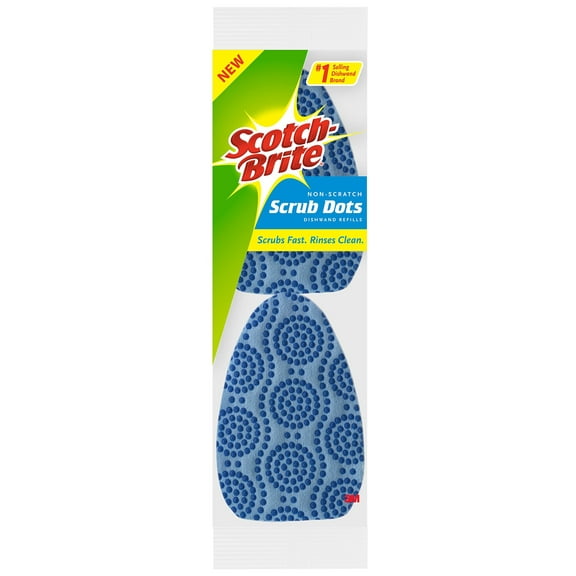 Scotch-Brite 2 Piece Scrub Dots Non-Scratch Dish Wand Refills