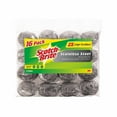 thumbnail image 1 of Scotch-Brite 2X Larger Stainless Steel Scrubbers Club Pack, 16 Scrubbers per pack, 1 of 2