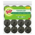thumbnail image 1 of Scotch-Brite 2X Larger Stainless Steel Scrubbers Club Pack, 16 Scrubbers per pack, 1 of 6