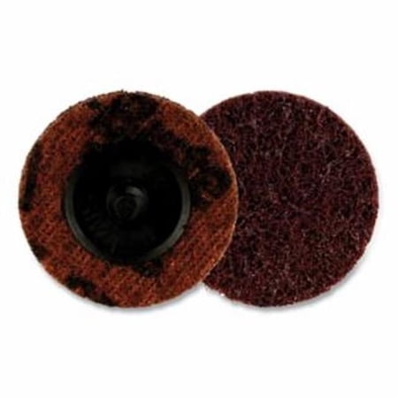 Scotch-Brite 405-638060-89305 2 in. 25000 RPM Roloc Precision Surface Coarse Conditioning Disc, Brown - Pack of 100