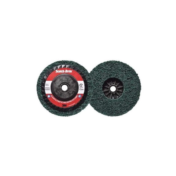 5" dia. Green 100 grit Extra Coarse Aluminum Oxide Quick Change Disc Pack of 10