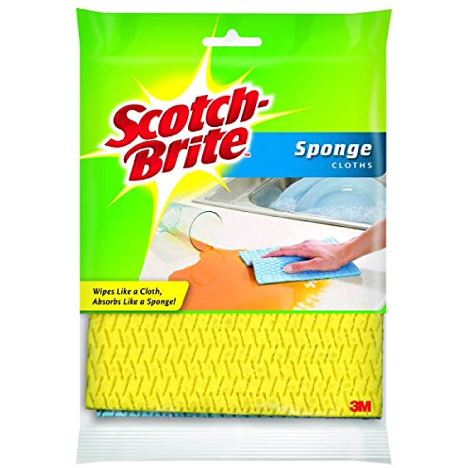 Scotch-Brite® Sponge Cloth, 2/Pack