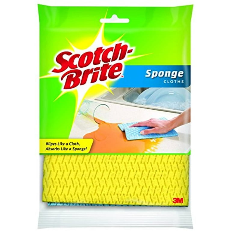  Scotch-Brite Sponge Cloths, 2/Pack : Health & Household
