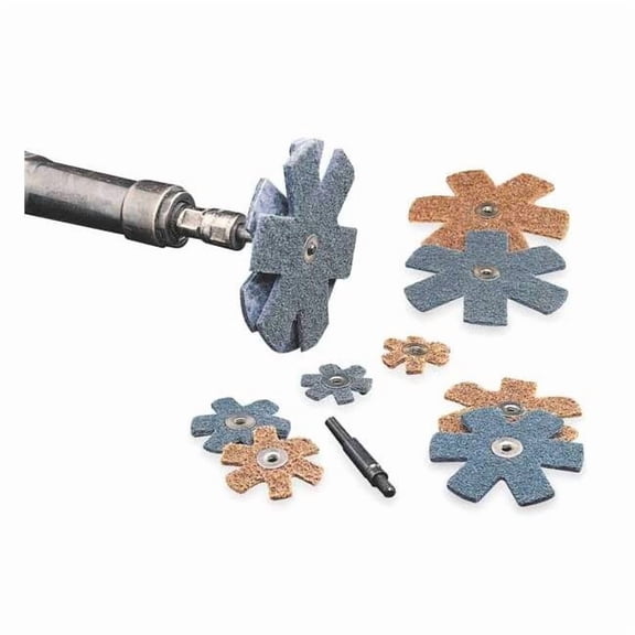 Scotch-Brite Abrasive Star,Al-Ox,2in,Coarse 7000120966
