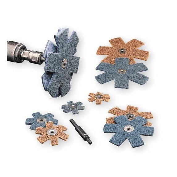 Scotch-Brite Abrasive Star,Al-Ox,2in,Very Fine 7000120970