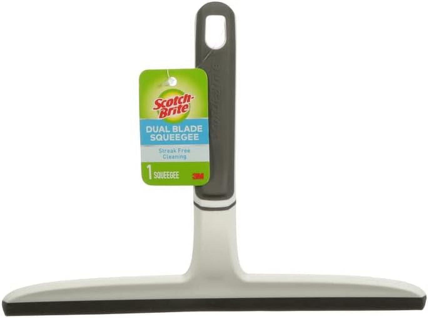 ScotchBrite, AllPurpose 10 Inch Dual Blade StreakFree Squeegee, Safe