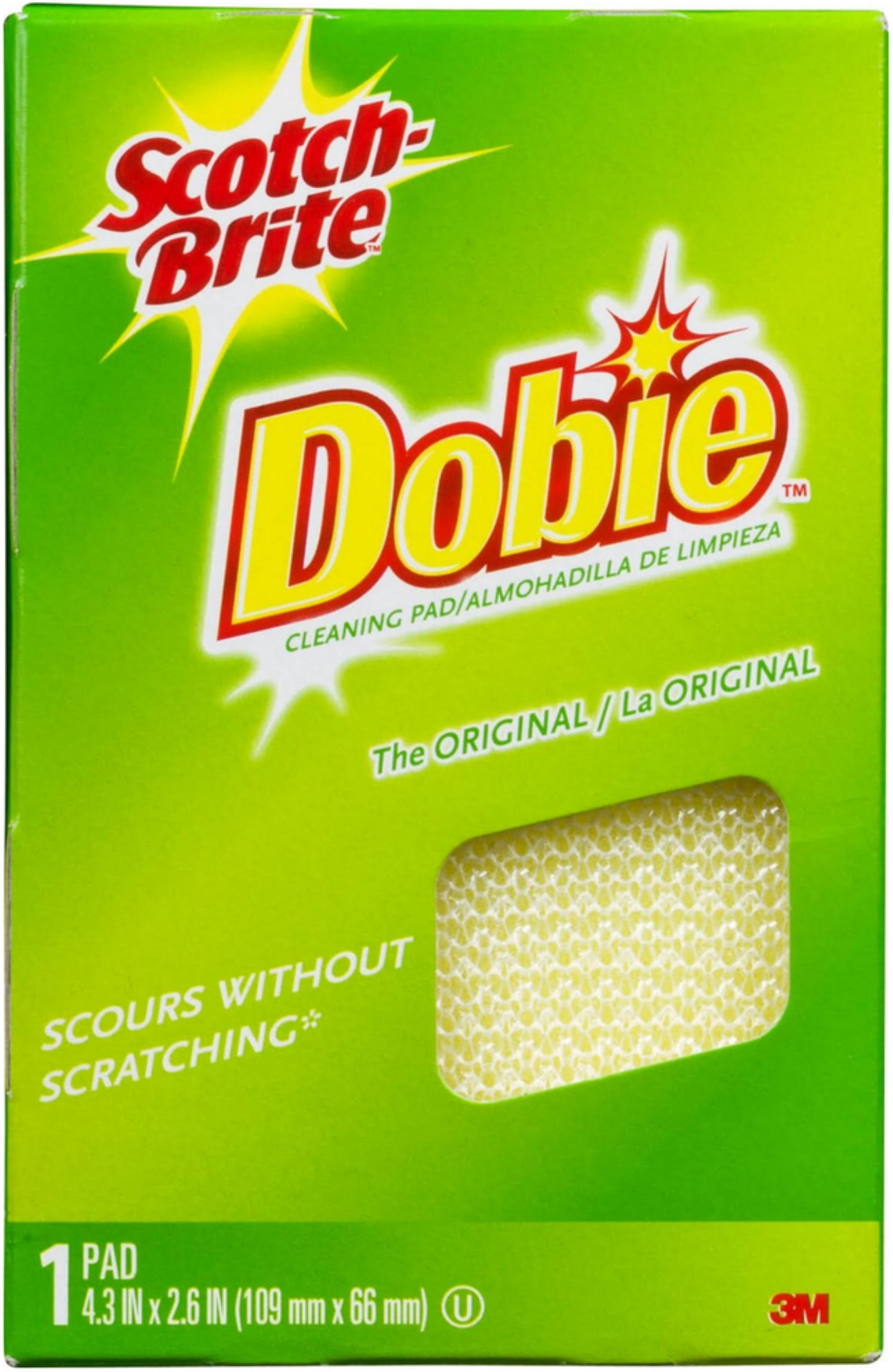 ScotchBrite Cleaning Pads Dobie 6Pack [Packaging May Vary]