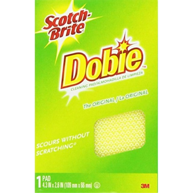 ScotchBrite Cleaning Pads Dobie 6Pack [Packaging May Vary]