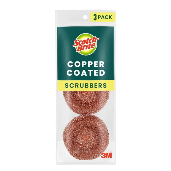 Scotch-Brite Copper Coated Scrubbers - 3ct