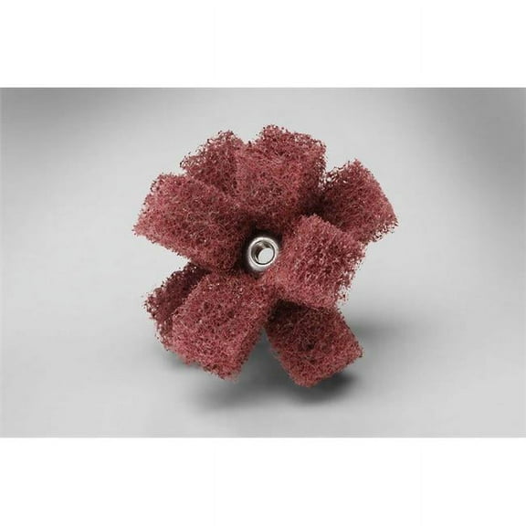 Scotch-Brite Cross Buff, 2 in Dia, 1/2in W, Very Fine 7100054448