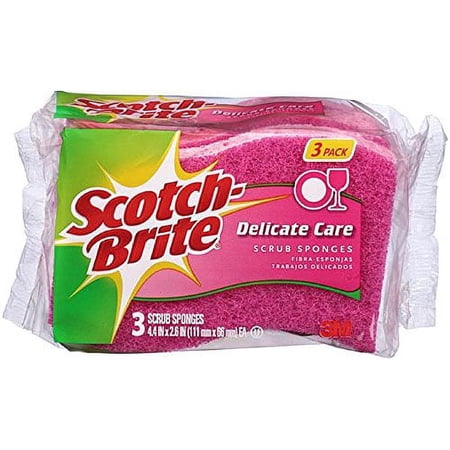 Scotch-Brite Delicate Care Scrub Sponges 3 ea