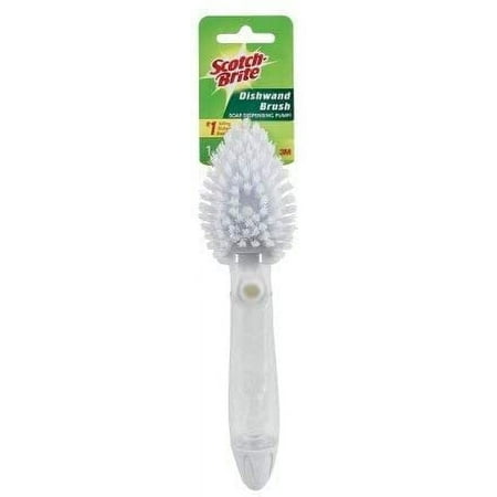 Scotch-Brite Dishwand Brush Soap Dispensing Head - Kitchen Scrub Brush - Gray