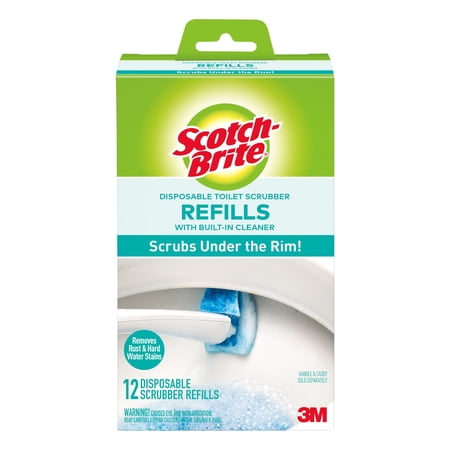 Scotch-Brite Disposable Refills for Toilet Cleaning System, 12 Refills