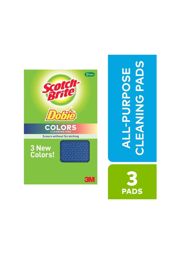 Dobie Colors All-Purpose Cleaning Pads, 3 Pads