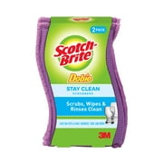 Scotch-Brite Dobie Stay Clean Scrubbers, 2 Count