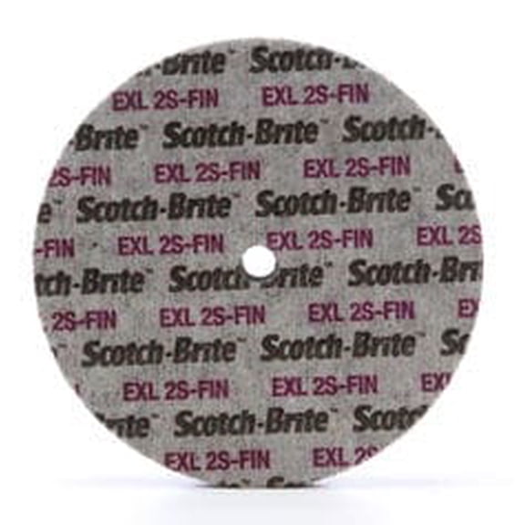 Scotch-Brite EXL Unitized Wheel, XL-UW, 2S Fine, 6 in x 1/2 in x 1/2 in, 4 ea/Case (Case of 4) SKU 7000028478