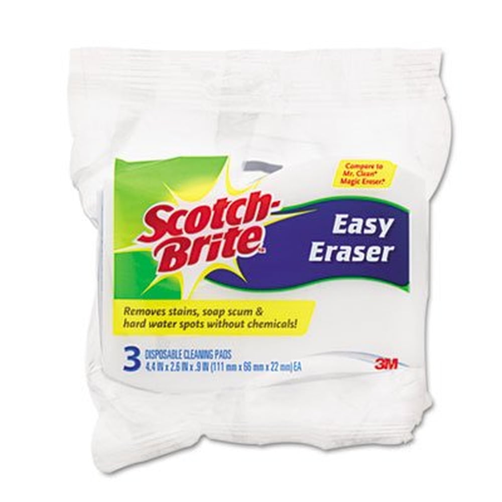 Scotch-Brite Easy Eraser Non-Scratch Scouring Pads, 3-Pack
