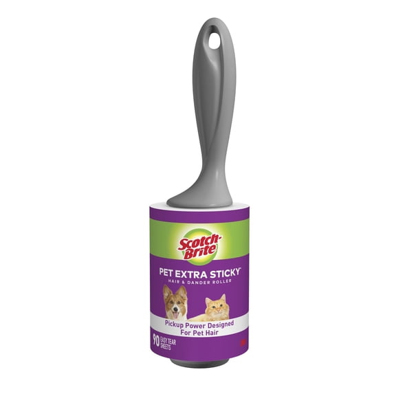 Scotch-Brite Extra Sticky Pet Lint roller 90 Sheets per Roll